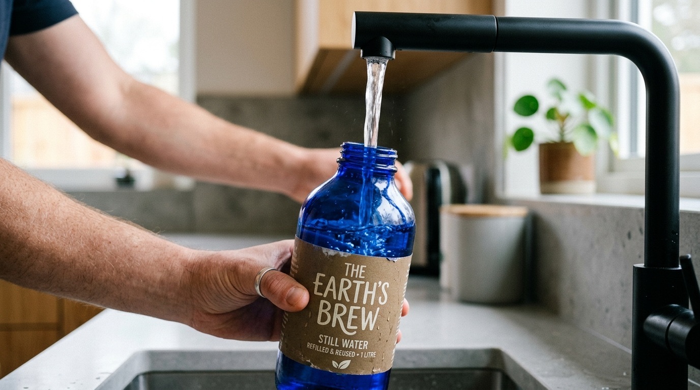 Refilling the Vessel at the kitchen tap
